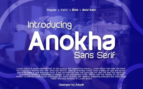 Anokha Font: Futuristic Design for Digital Campaigns