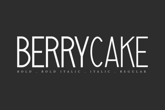 Berrycake Font for Creative Makers