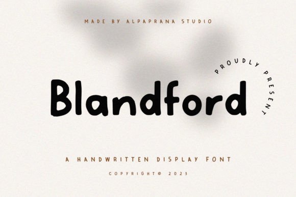 Blandford Font for Creative Branding