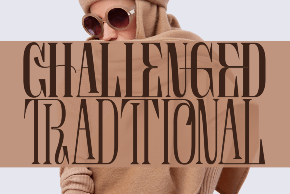 Challenged Traditional Font
