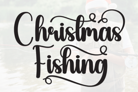 Christmas Fishing Font for Creative Campaigns