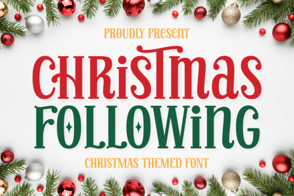 Christmas Following Font for Web Design