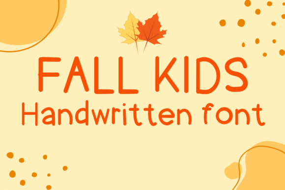 Fall Kids Font for Web Design