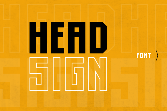 Head Sign Font for Bold Web Design