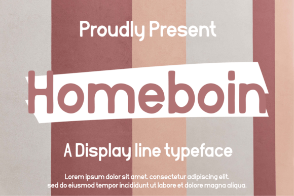 Homeboin Font for Creative Projects