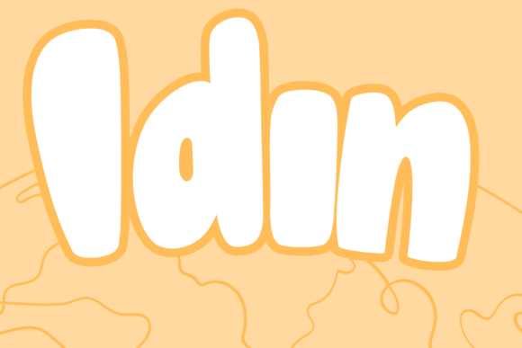 Idin Font: Playful Display for Kids