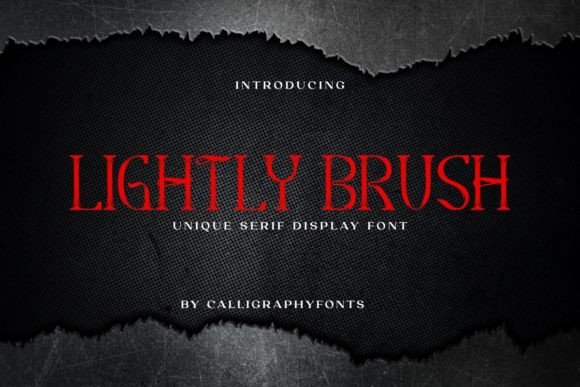 Lightly Brush Font for Creative Brands