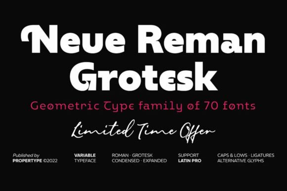 Neue Reman Grotesk: A Typographic Workhorse