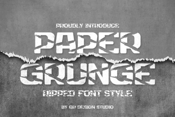 Paper Grunge Font for Web Design