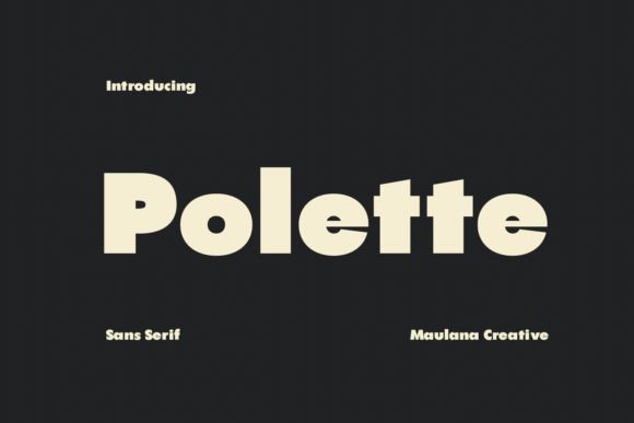 Polette Font for Creative Design