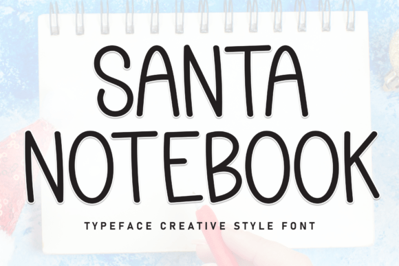 Santa Notebook Font