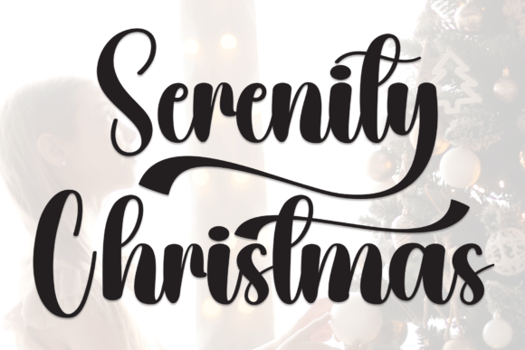 Serenity Christmas Font for Creative Campaigns
