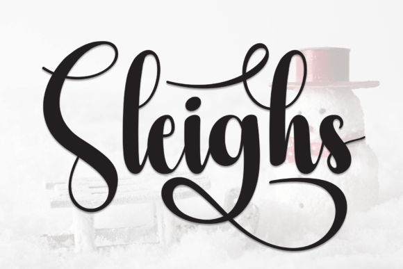 Sleighs Font: Sweet and Friendly