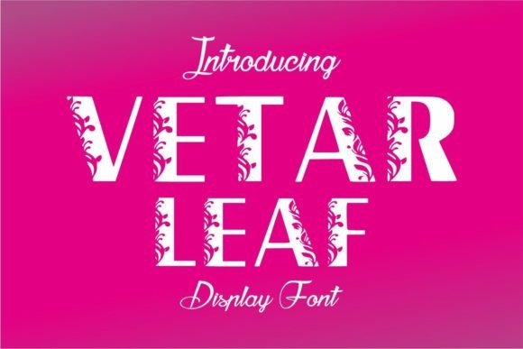 Vetar: A Creative Font for Bold Campaigns