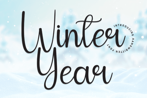 Winter Year Font for Creative Projects