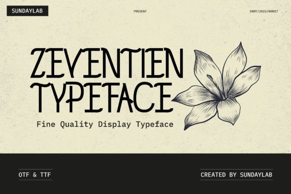 Zeventien Font for Web Design